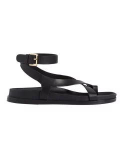 New π French Connection Riva Leather π©΄ Sandal In Black β