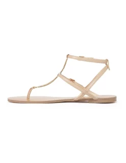 Best Pirce 🔥 Forever New Margot Chain 🩴 Sandal In Beige 🌟