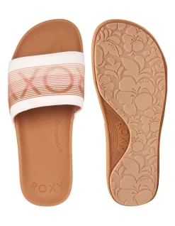 Outlet ⭐ Roxy Slippy Slider 🩴 Sandals For 👩 Women 😍