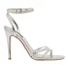 Top 10 😀 Nine West Mona -A 🩴 Sandals In Silver ⌛