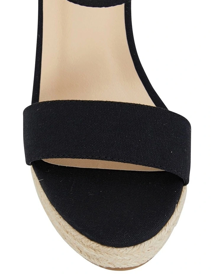 Budget π Ravella Amato Black Canvas π©΄ Sandals β€οΈ - Image 6