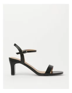 Discount 👍 Miss Shop Fleur Heeled 🩴 Sandal In Black 👏