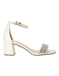 Flash Sale 🎉 NINA Elenora Ivory Satin 🩴 Sandal 🌟