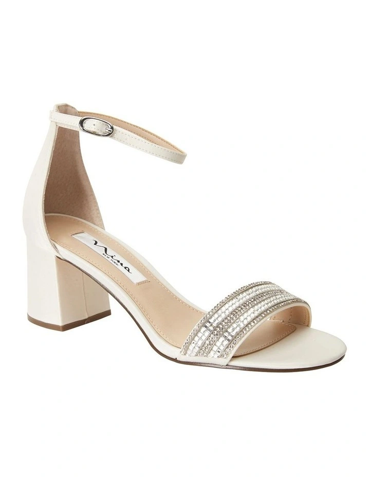 Flash Sale π NINA Elenora Ivory Satin π©΄ Sandal π - Image 2