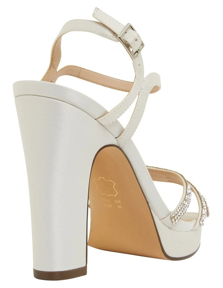 Best Pirce π NINA Saralyn Ivory Satin π©΄ Sandals π - Image 4