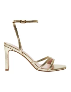 Outlet ✨ Pink Inc Lara 🩴 Sandals In Soft Gold Metallic 🤩