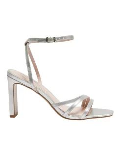 Outlet π Pink Inc Lara π©΄ Sandals In Silver Metallic π₯°