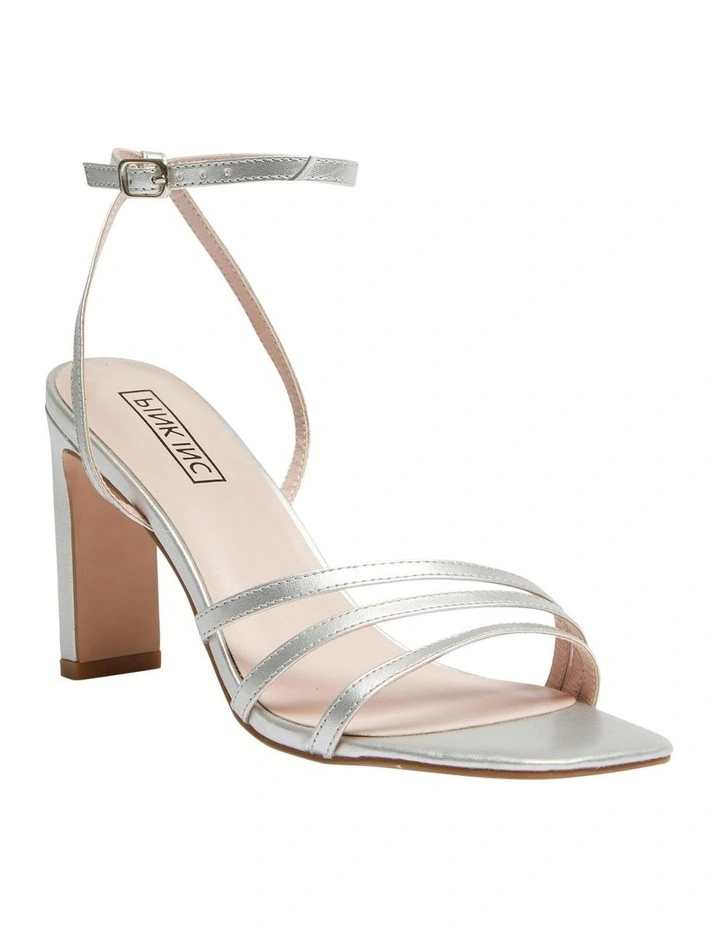 Outlet π Pink Inc Lara π©΄ Sandals In Silver Metallic π₯° - Image 2