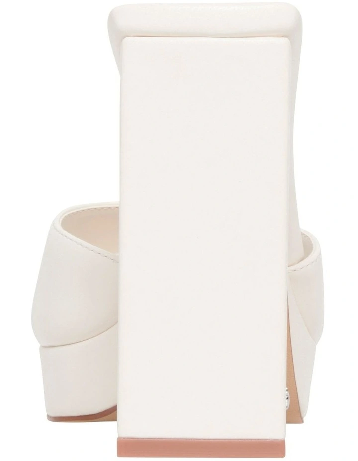 Outlet 𧨠Windsor Smith Girlfriend Heel In Snow White π - Image 5