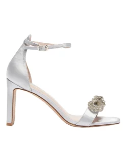 Deals π Pink Inc Honey π©΄ Sandals In Silver Satin βοΈ