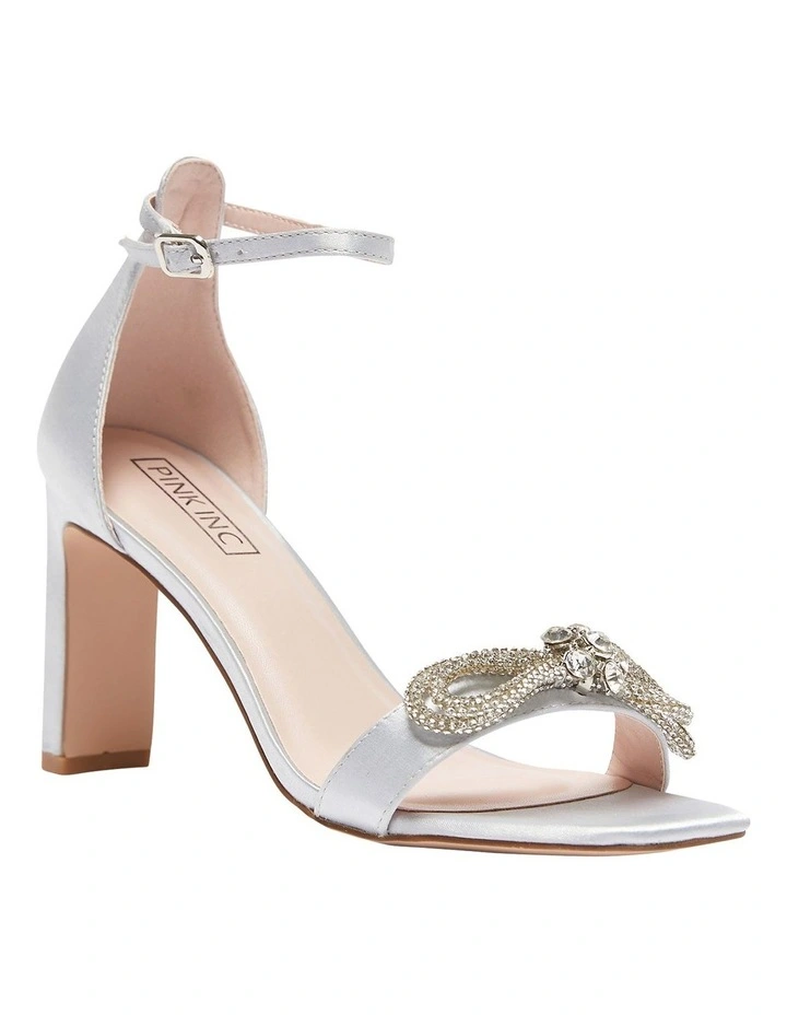 Deals π Pink Inc Honey π©΄ Sandals In Silver Satin βοΈ - Image 2
