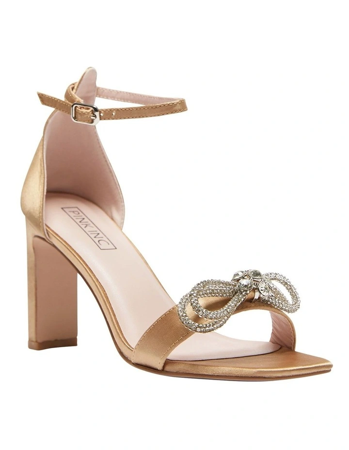 Deals π Pink Inc Honey π©΄ Sandals In Gold Satin π - Image 2