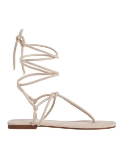 Flash Sale ❤️ French Connection Meadow Leather Wrap 🩴 Sandal 👏