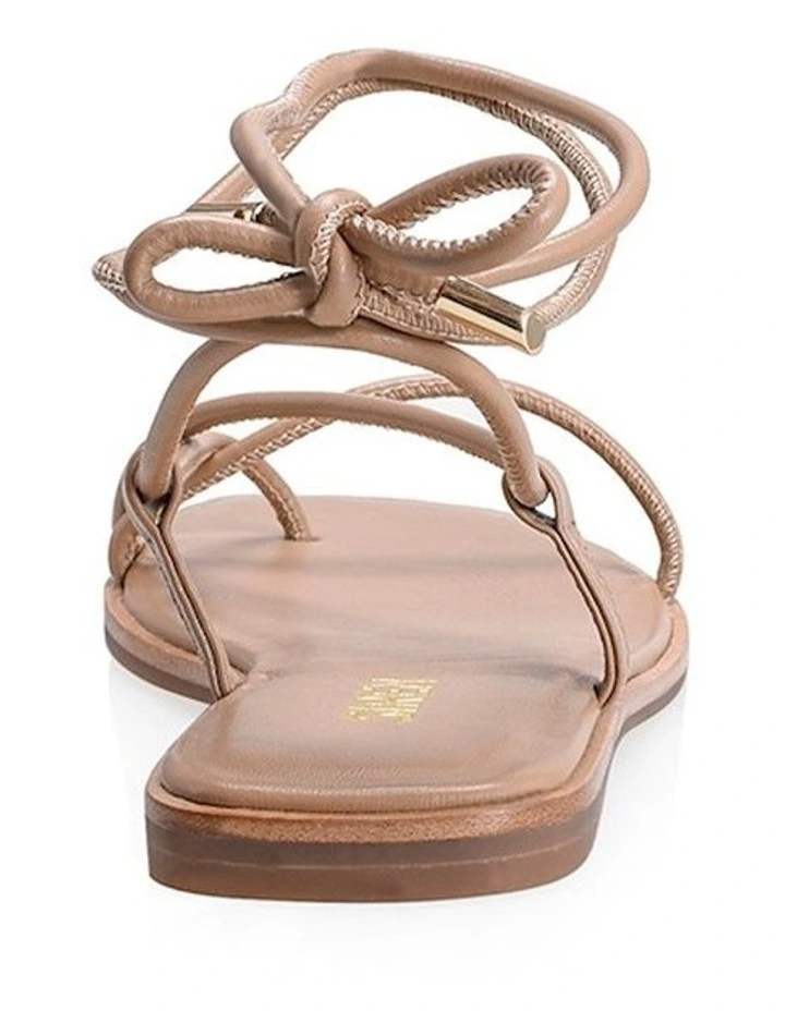Coupon 𧨠Siren Sava Tie Up 𩴠Sandals In Tan ⨠- Image 3
