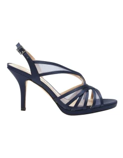 Hot Sale 🔥 NINA Bess 🩴 Sandals In New Navy Satin 👍