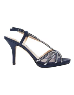 Flash Sale 🛒 NINA Barbara 🩴 Sandals In New Navy Satin 👏