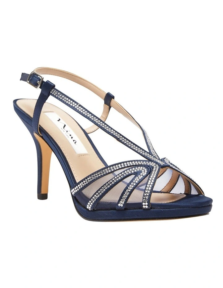 Flash Sale π NINA Barbara π©΄ Sandals In New Navy Satin π - Image 2