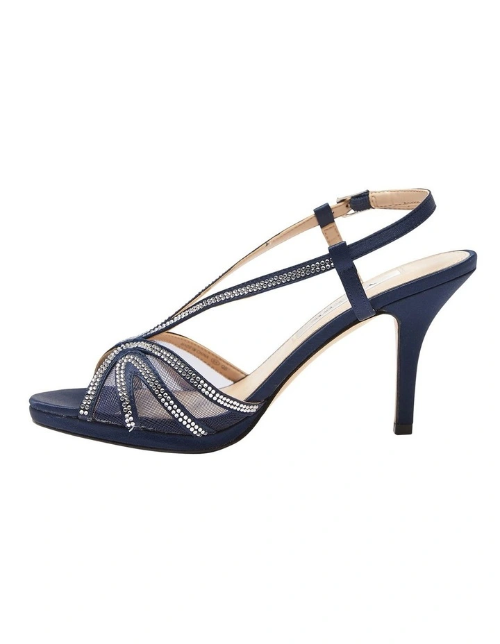 Flash Sale π NINA Barbara π©΄ Sandals In New Navy Satin π - Image 3