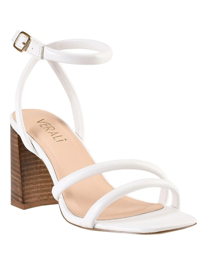 Hot Sale π Verali Crucial π Heels In White Smooth π - Image 2