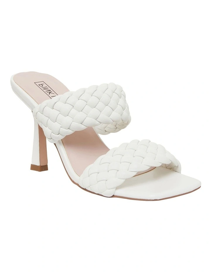 Coupon π Pink Inc Jacinta White Weave Glove π©΄ Sandals π - Image 2