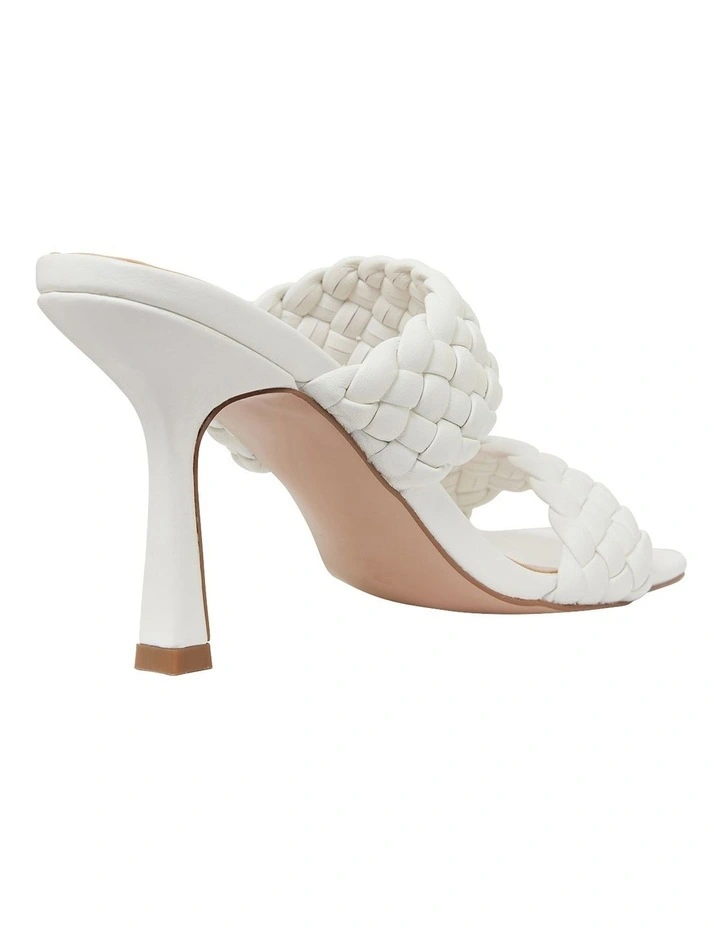 Coupon π Pink Inc Jacinta White Weave Glove π©΄ Sandals π - Image 4