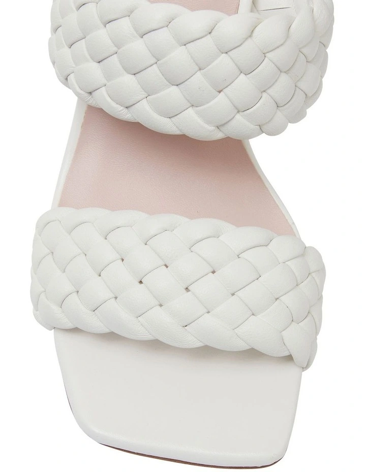 Coupon π Pink Inc Jacinta White Weave Glove π©΄ Sandals π - Image 6