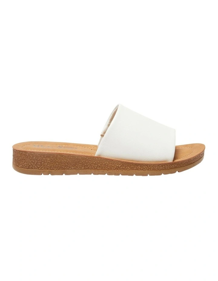 New π Wide Steps Enid π©΄ Sandals In White Smooth β