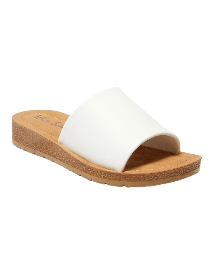 New π Wide Steps Enid π©΄ Sandals In White Smooth β - Image 2