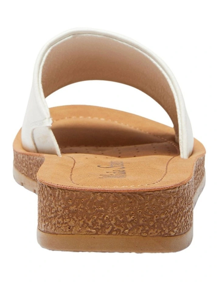 New π Wide Steps Enid π©΄ Sandals In White Smooth β - Image 5