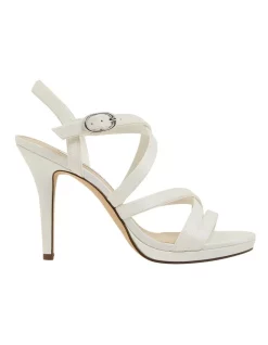Outlet ✔️ NINA Reatha Ivory Satin 🩴 Sandals 🔥