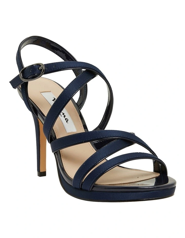 Budget π NINA Reatha New Navy Satin π©΄ Sandals π - Image 2