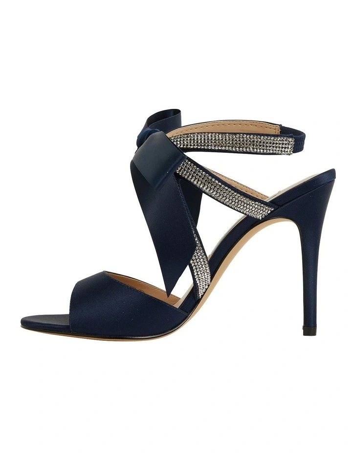 New π NINA Claudia New Navy Satin π©΄ Sandals π - Image 3