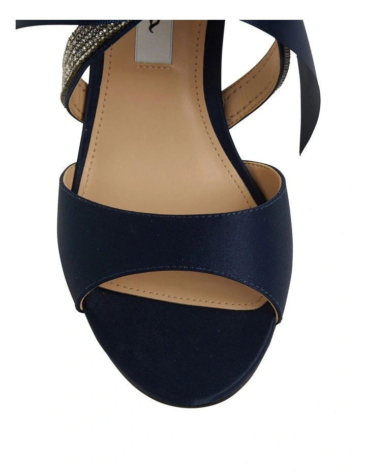 New π NINA Claudia New Navy Satin π©΄ Sandals π - Image 6