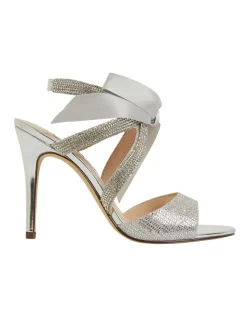Cheapest 😉 NINA Claudia Silver Glitter Satin 🩴 Sandals ❤️