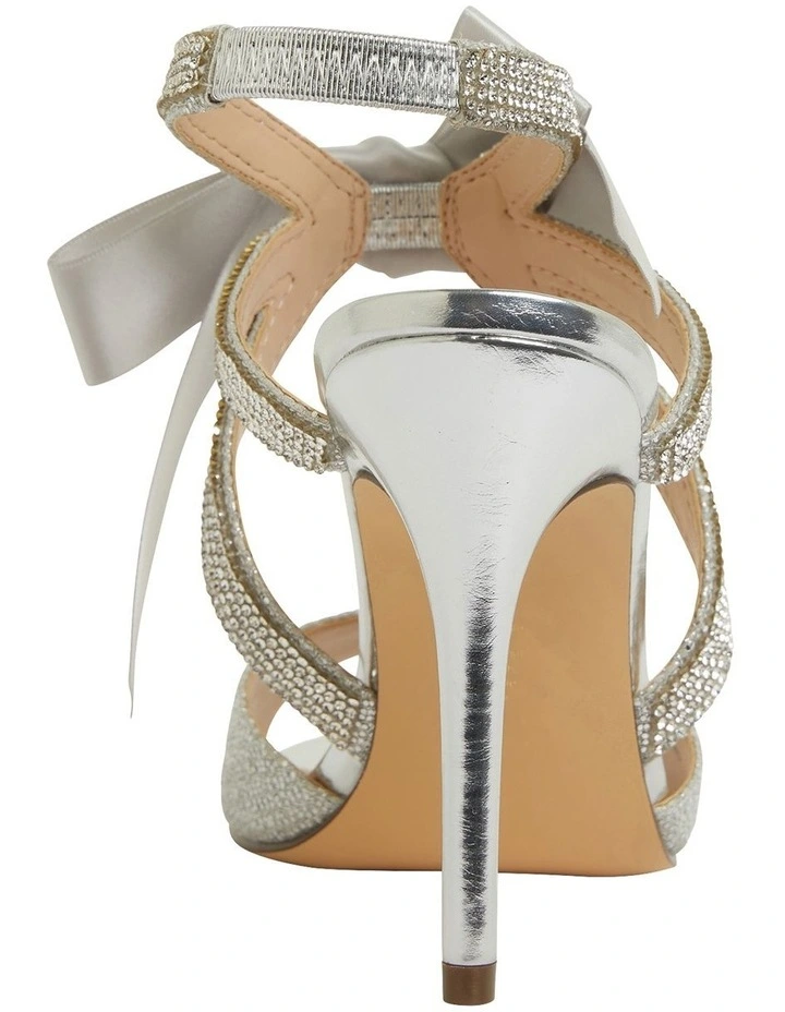 Cheapest π NINA Claudia Silver Glitter Satin π©΄ Sandals β€οΈ - Image 5