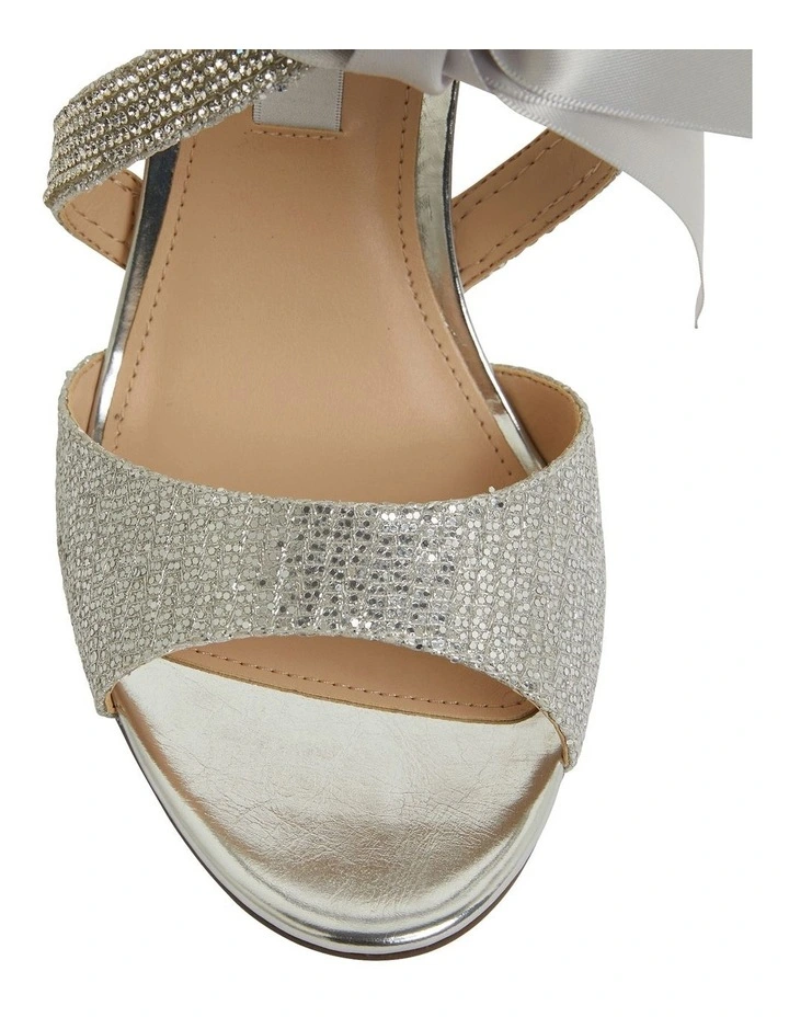 Cheapest π NINA Claudia Silver Glitter Satin π©΄ Sandals β€οΈ - Image 6