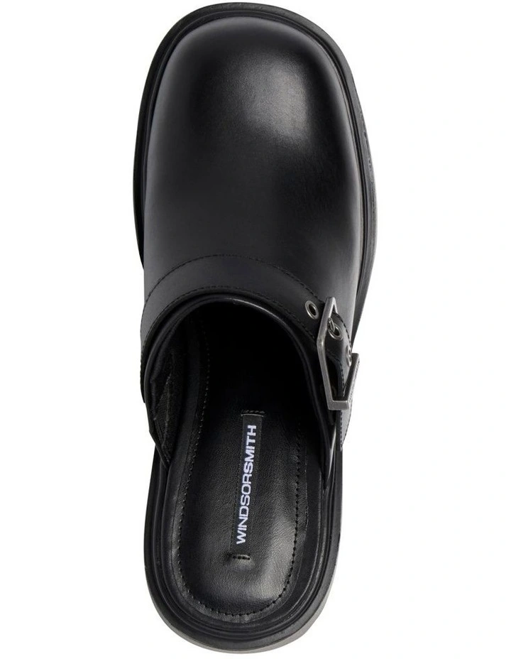 Cheap π Windsor Smith Luck Chunky Platform π Heels In Black Leather π - Image 3