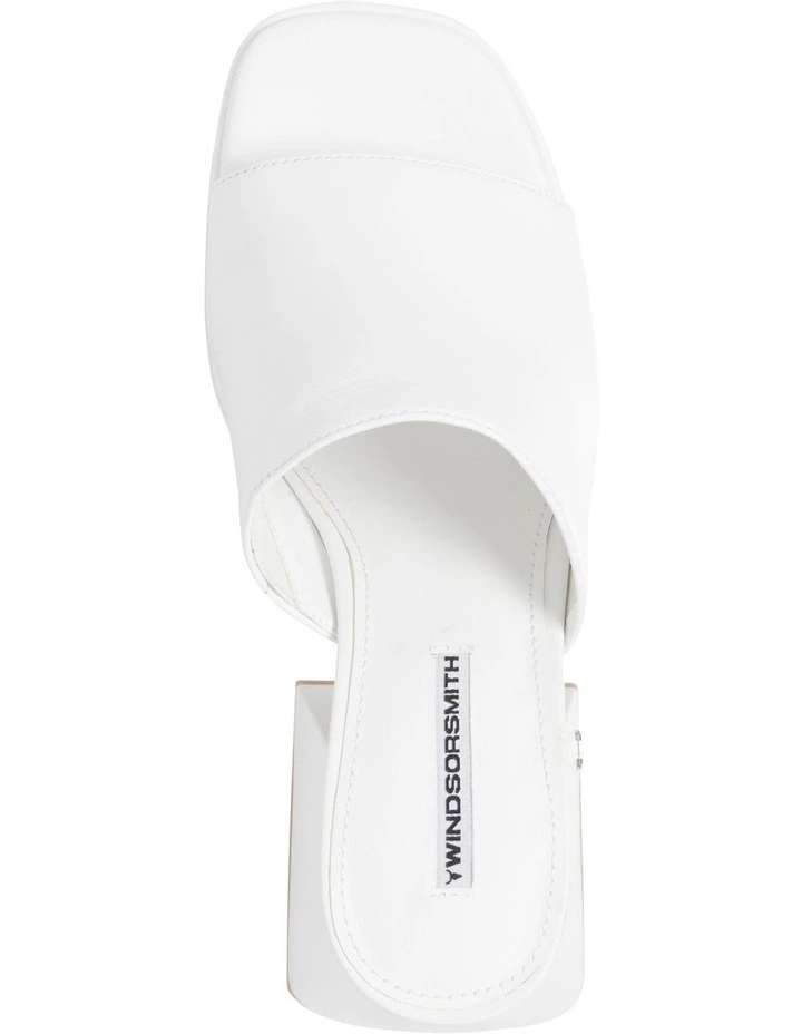 Best Pirce π Windsor Smith Highrise Leather Heel In White π - Image 3