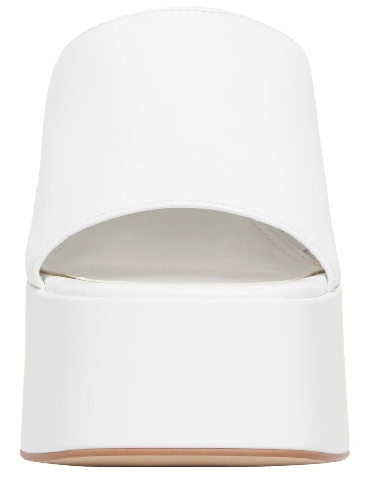 Best Pirce π Windsor Smith Highrise Leather Heel In White π - Image 4