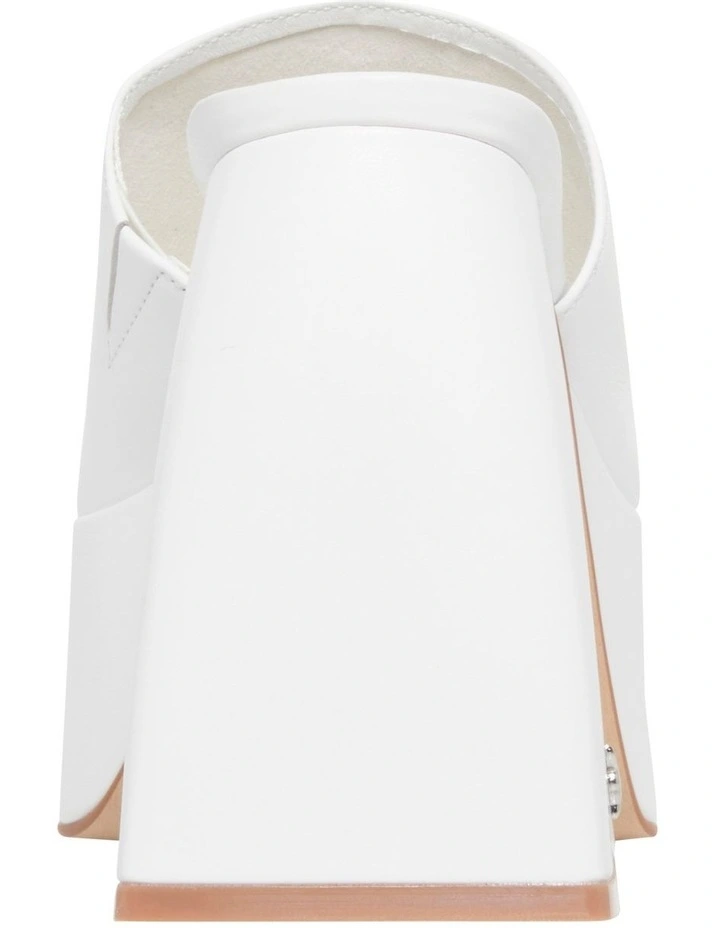 Best Pirce π Windsor Smith Highrise Leather Heel In White π - Image 5