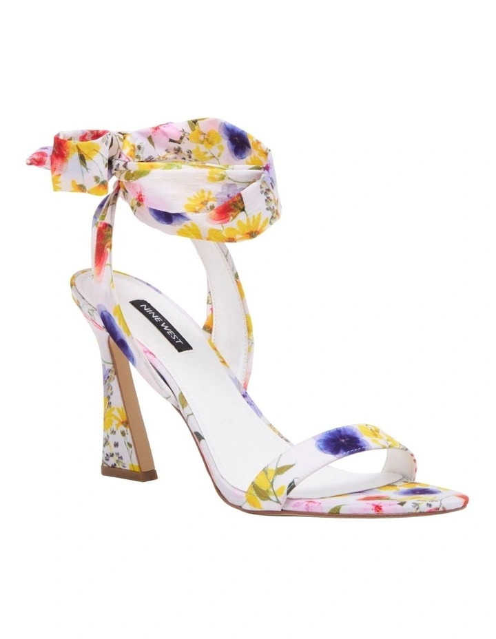 Budget π Nine West Kelsie Tie-Up π©΄ Sandals In White Floral π - Image 2