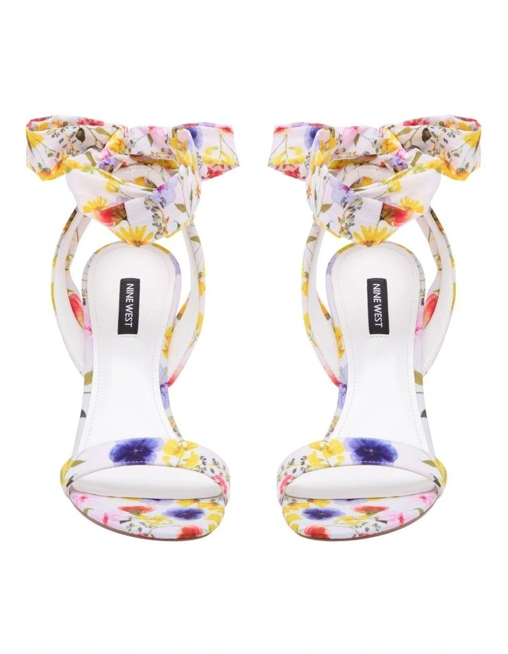 Budget π Nine West Kelsie Tie-Up π©΄ Sandals In White Floral π - Image 3