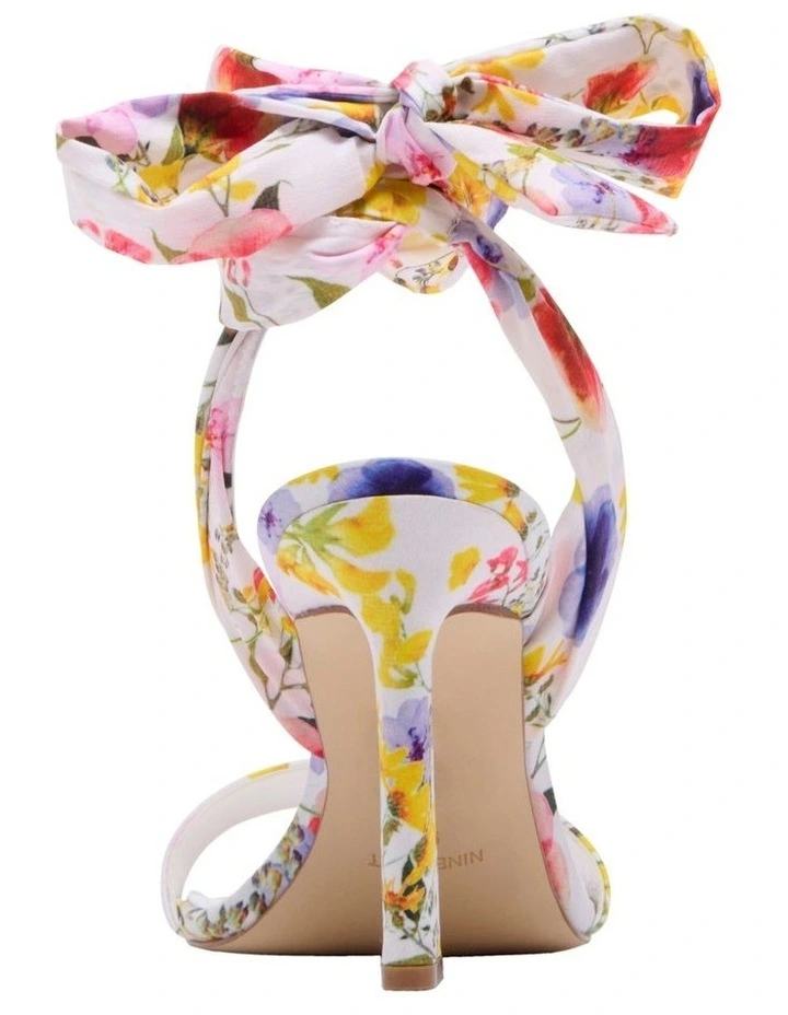 Budget π Nine West Kelsie Tie-Up π©΄ Sandals In White Floral π - Image 4