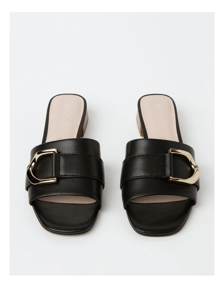 New βοΈ Basque Ministry Leather π©΄ Sandal In Black π - Image 3