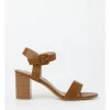New 🥰 Miss Shop Beckham Block Heel 🩴 Sandal In Tan ❤️