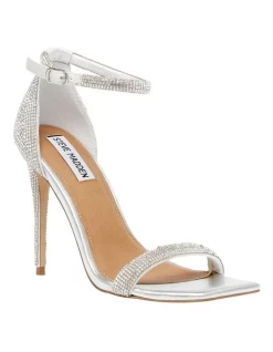 Top 10 😉 Steve Madden No Doubt-R Rhinestone Heel In Silver 🔥