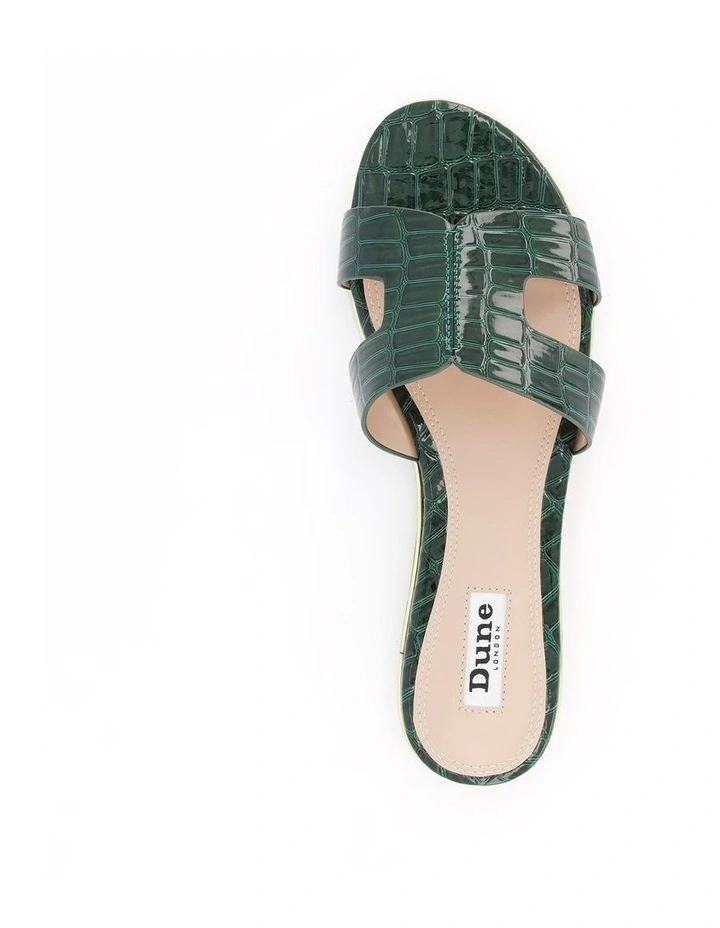 Best deal β¨ Dune London Looper π©΄ Sandals In Green π― - Image 4