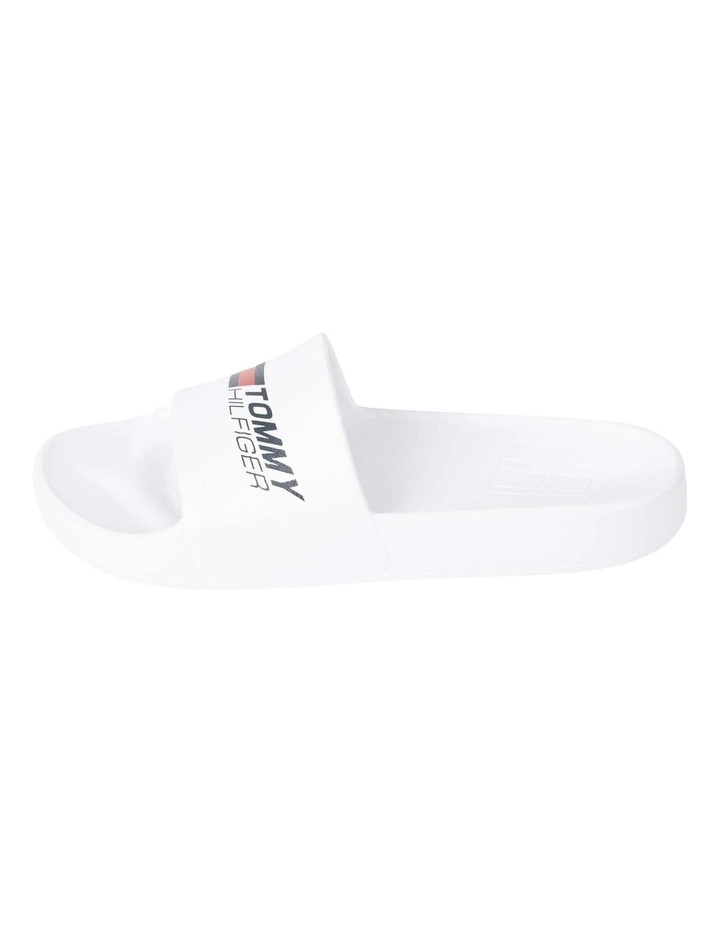 New π₯ Tommy Hilfiger Sport Logo Slides In White π₯°