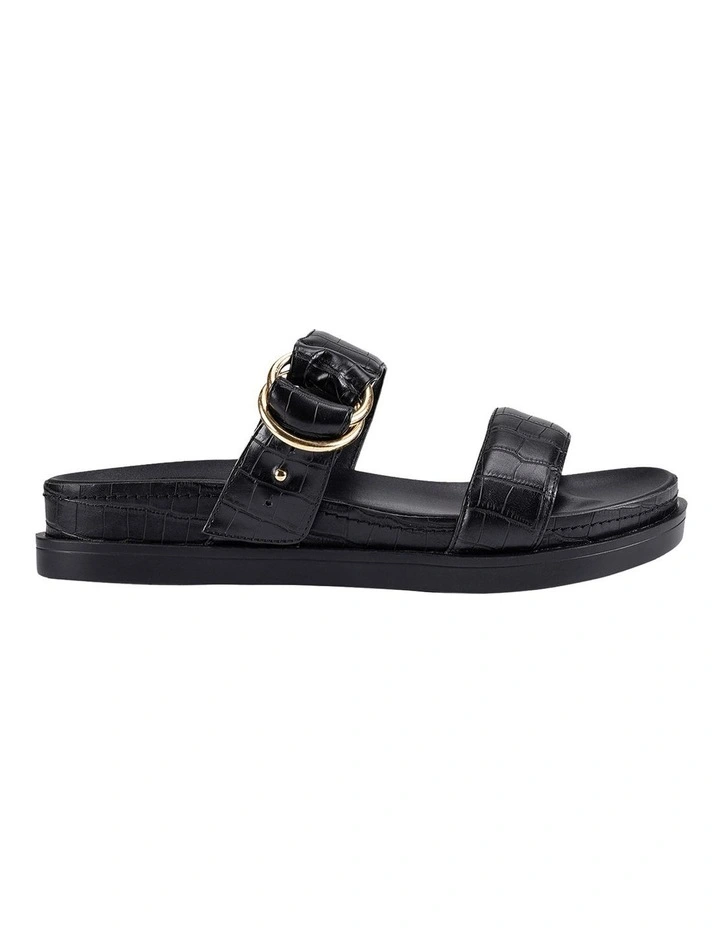 Cheap π Verali Oslo Slides In Black Croc βοΈ