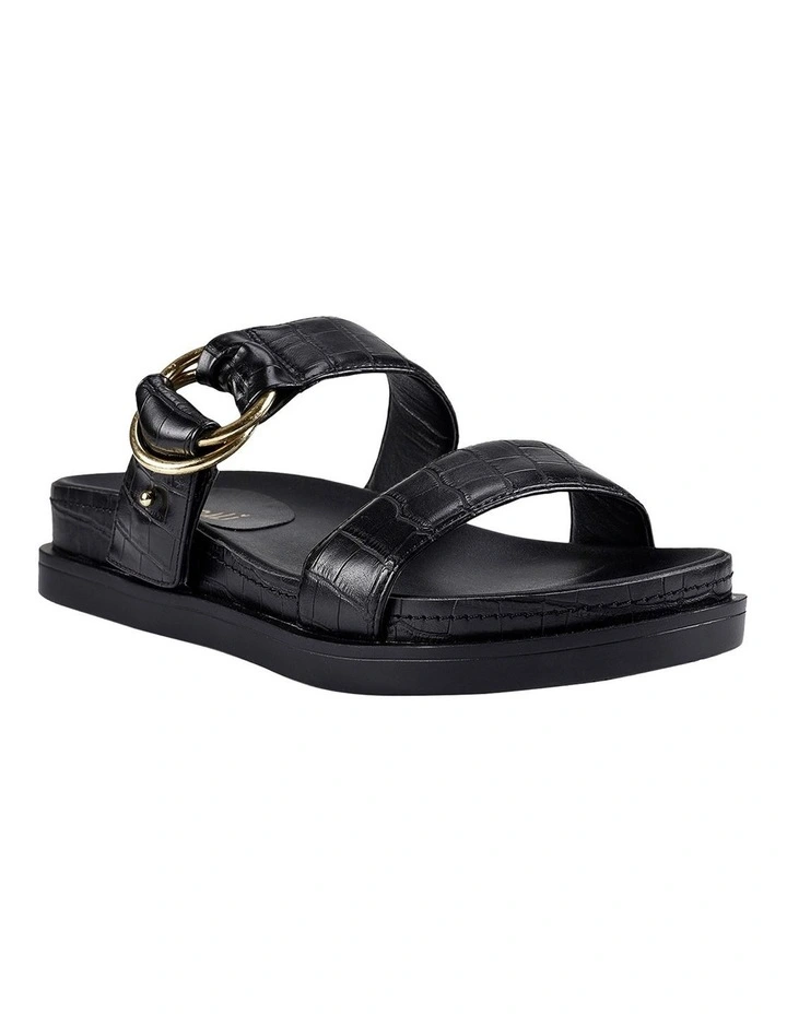 Cheap π Verali Oslo Slides In Black Croc βοΈ - Image 2